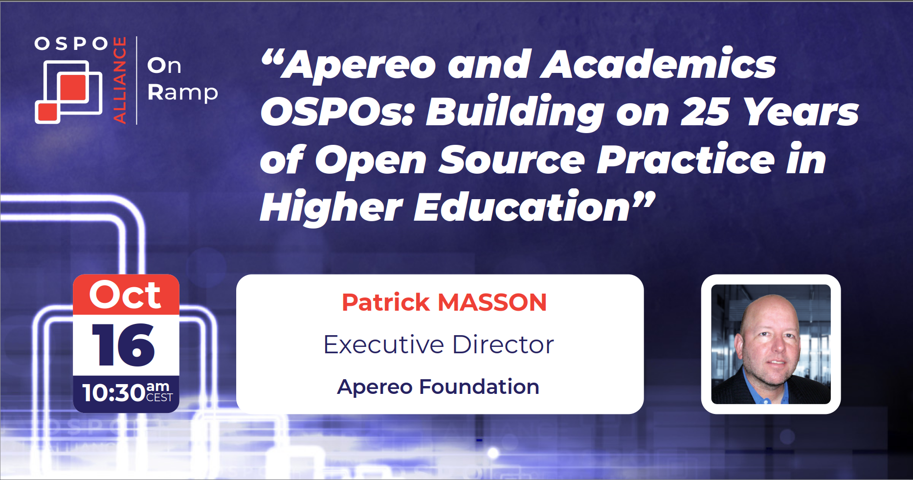 OnRamp SpeakerCard Patrick Masson